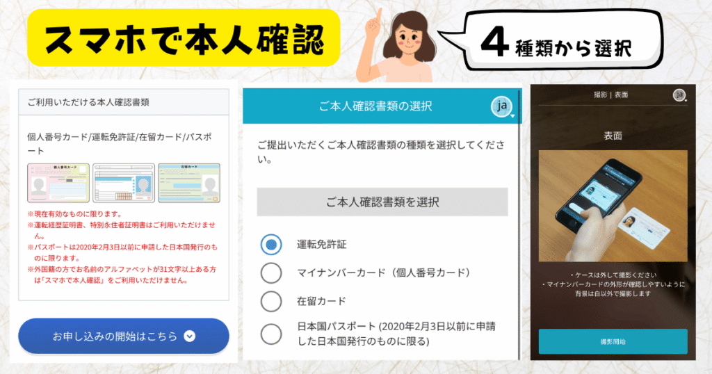 スマホで本人確認